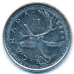Канада, 25 центов (2004 г.)