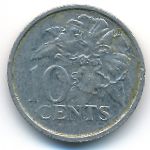 Trinidad & Tobago, 10 cents, 1999
