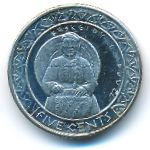 Индейская резервация Санта-Изабел, 5 центов (2012 г.)