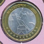 Macedonia., 1 евро, 
