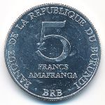 Burundi, 5 francs, 1980
