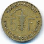 Западная Африка, 5 франков (1969 г.)