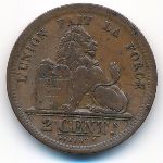 Belgium, 2 сентима, 1833