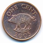 Бермудские острова, 1 цент (2005 г.)