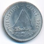 Багамские острова, 25 центов (1966 г.)