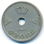 Норвегия, 50 эре (1927 г.)