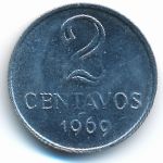 Бразилия, 2 сентаво (1969 г.)