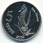 Кокосовые острова, 5 центов (2004 г.)