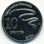 Кокосовые острова, 10 центов (2004 г.)