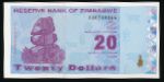 Зимбабве, 20 долларов (2009 г.)