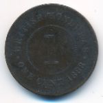 Британский Гондурас, 1 цент (1888 г.)