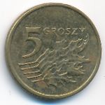 Польша, 5 грошей (2007 г.)
