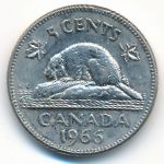 Canada, 5 cents, 1966