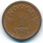 Norway, 1 ore, 1952–1957