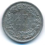 Швейцария, 1/2 франка (1968 г.)