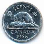 Канада, 5 центов (1966 г.)