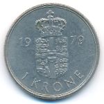 Denmark, 1 krone, 1979