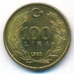 Турция, 100 лир (1993 г.)