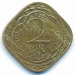 Британская Индия, 2 анны (1942 г.)