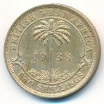 Британская Западная Африка, 2 шиллинга (1938 г.)