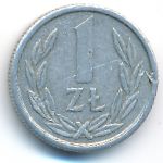 Poland, 1 zloty, 1989