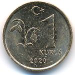Turkey, 1 kurus, 2020