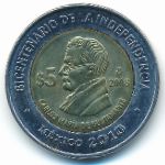 Mexico, 5 pesos, 2008