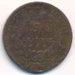 France, 5 centimes, 1871