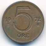 Швеция, 5 эре (1972 г.)