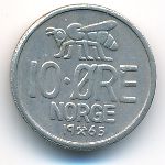 Норвегия, 10 эре (1965 г.)