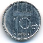 Нидерланды, 10 центов (1998 г.)