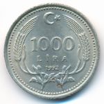 Турция, 1000 лир (1992 г.)