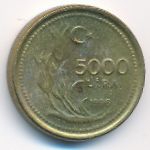 Турция, 5000 лир (1996 г.)