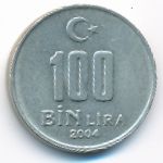 Турция, 100000 лир (2004 г.)
