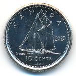 Канада, 10 центов (2020 г.)