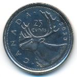 Canada, 25 cents, 2020