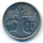 Зимбабве, 10 центов (1991 г.)