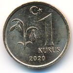 Turkey, 1 kurus, 2020