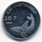 Chesterfield Islands., 20 франков, 