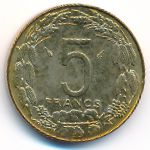 Центральная Африка, 5 франков (1978 г.)