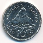 Фолклендские острова, 10 пенсов (1985 г.)