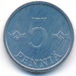 Finland, 5 pennia, 1984