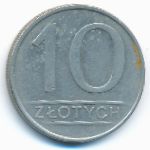 Польша, 10 злотых (1985 г.)