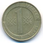 Finland, 1 markka, 1994