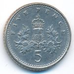 Великобритания, 5 пенсов (1990 г.)