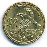 Кокосовые острова., 2 доллара (2004 г.)