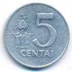 Lithuania, 5 centai, 1991