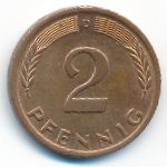 ФРГ, 2 пфеннига (1974 г.)