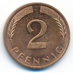 ФРГ, 2 пфеннига (1996 г.)