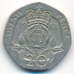 Великобритания, 20 пенсов (1983 г.)
